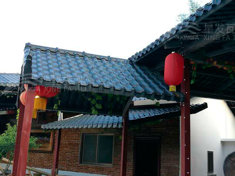 園林建筑搭建樹脂瓦涼亭，將景觀與藝術(shù)融合，別具一格！
